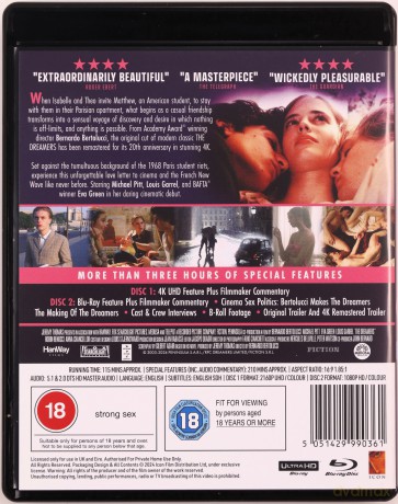 The Dreamers (Marzyciele) [Blu-Ray 4K]+[Blu-Ray]