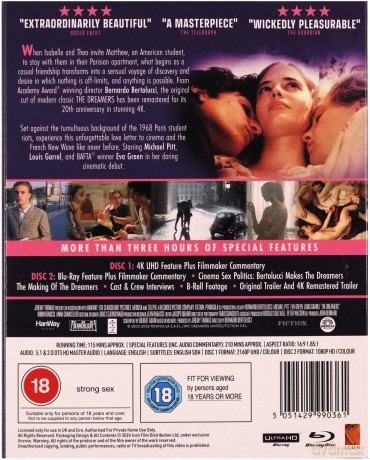 The Dreamers (Marzyciele) [Blu-Ray 4K]+[Blu-Ray]