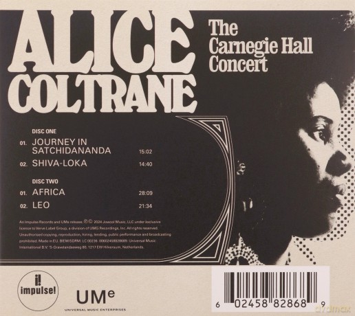 Alice Coltrane: The Carnegie Hall Concert [2CD]