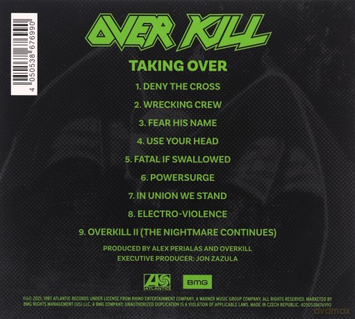 Overkill: Taking Over [CD]