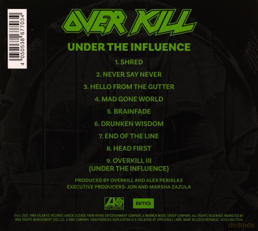 Overkill: Under The Influence [CD]