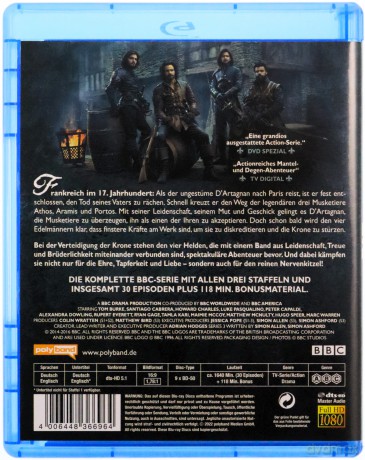 The Musketeers: The Complete Series (Muszkieterowie) [9xBlu-Ray]