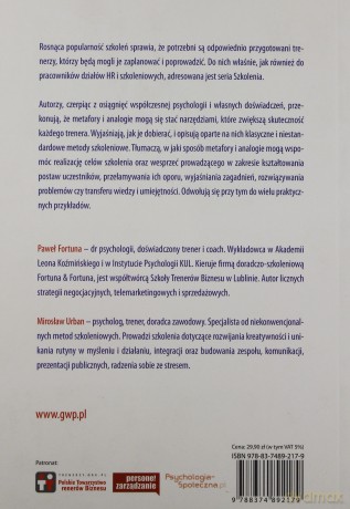 Metafory i analogie w szkoleniach - Fortuna Paweł, Urban Mirosław [KSIĄŻKA]