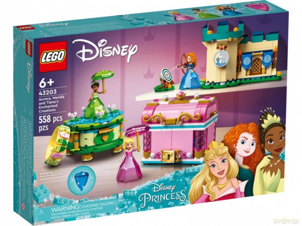 LEGO Disney Princess 43203 Zaklęte twory Aurory, Meridy i Tiany [KLOCKI]