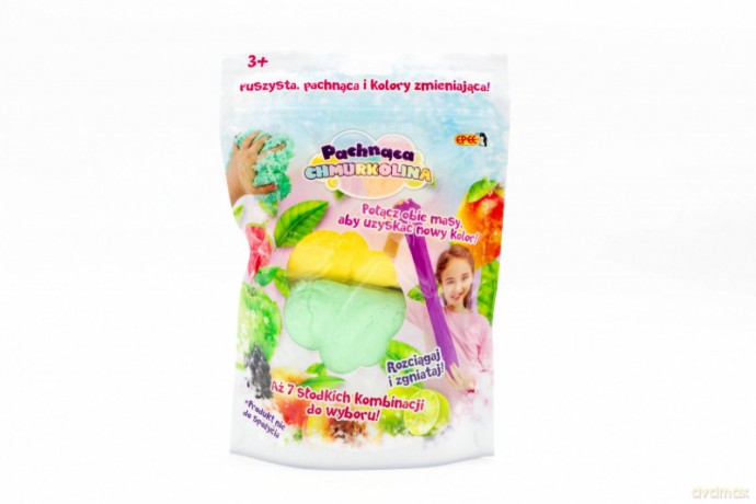 Masa plastycza Pachnąca Chmurkolina 1 pack, seria 4, MIX KOLORÓW (2x30g) Zielony+żółty (limonka)