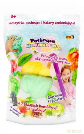 Masa plastycza Pachnąca Chmurkolina 1 pack, seria 4, MIX KOLORÓW (2x30g) Zielony+żółty (limonka)