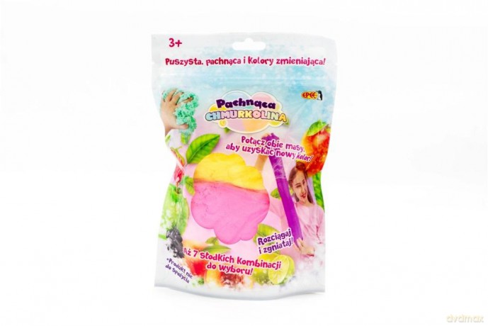 Masa plastyczna Pachnąca Chmurkolina 1 pack, seria 4, MIX KOLORÓW (2x30g) Różowy+żółty (mango)