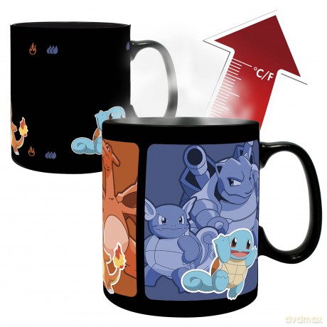 POKEMON Mug Heat Change - Evolve / kubek termoaktywny Pokemon - Evolve - ABS