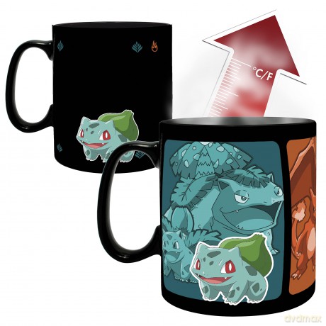 POKEMON Mug Heat Change - Evolve / kubek termoaktywny Pokemon - Evolve - ABS