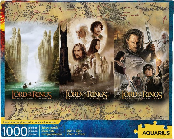 Puzzle Aquarius Władca Pierścieni 1000 elementów Puzzle Władca Pierścieni 65-369