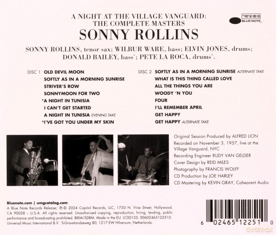 Sonny Rollins: A Night At The Village Vanguard: The Complete Masters [2CD]