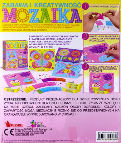 Mozaika dla dziewczynek [ZABAWKA]
