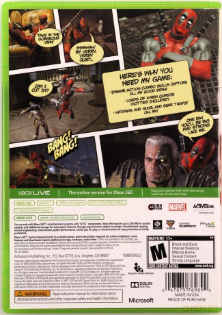 Deadpool [GRA XBOX360]