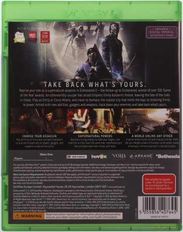 Dishonored II (2) (AUS) [GRA XBOX ONE]