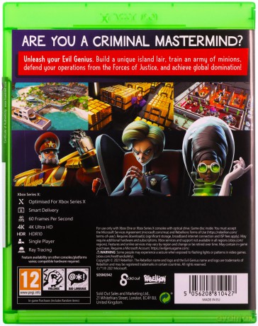 Evil Genius 2: World Domination [GRA XBOX SERIES X]