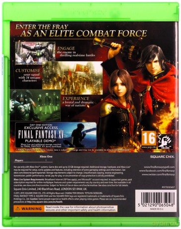 Final Fantasy Type - 0 HD (Inc. Final Fantasy XV Playable Demo) [GRA XBOX ONE]