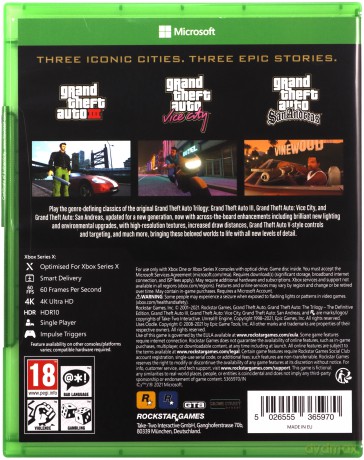 Grand Theft Auto The Trilogy - The Definitive Edition [GRA XBOX SERIES X]