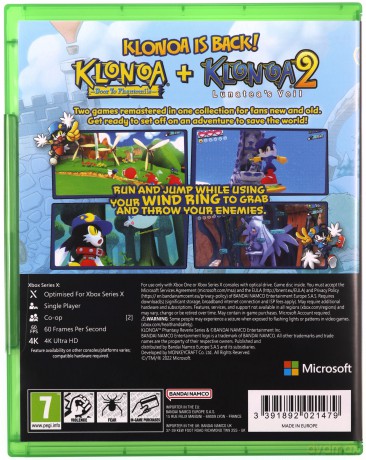 Klonoa Phantasy Reverie Series [GRA XBOX SERIES X]