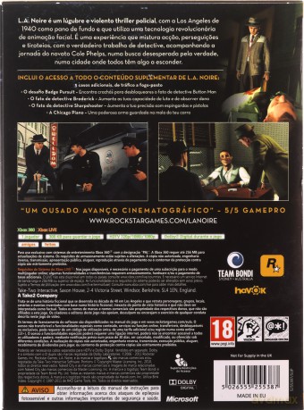 L.A. Noire Complete Edition (POR) [GRA XBOX360]