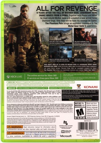 Metal Gear Solid V: The Phantom Pain [GRA XBOX360]
