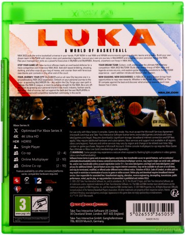 NBA 2K22 [GRA XBOX SERIES X]