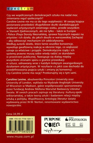 Od prowokacji do demokracji. Czyli o tym, dlaczego potrzebna nam sztuka - Levine Caroline [KSIĄŻKA]