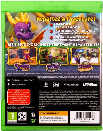 Spyro Reignited Trilogy (FR/Multi in Game) [GRA XBOX ONE]