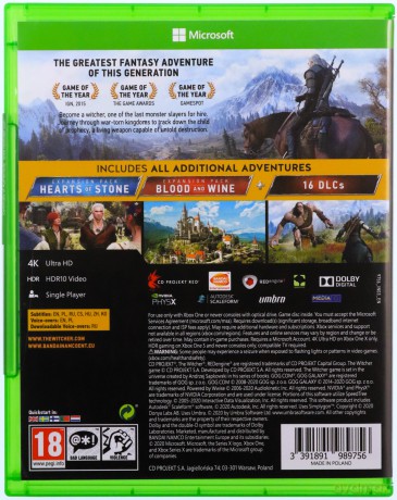 The Witcher III (Wiedźmin 3): Wild Hunt (Game of The Year Edition) [GRA XBOX ONE]