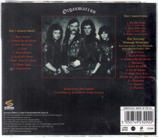 Motorhead: Orgasmatron [2CD]