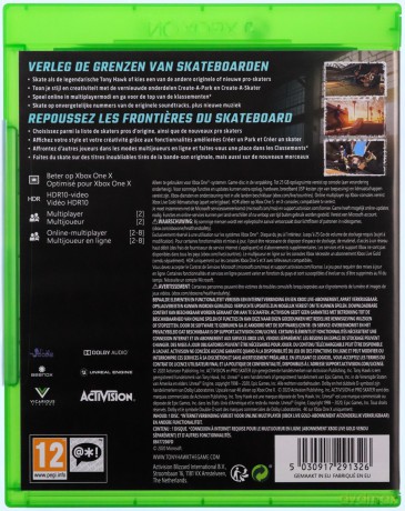 Tony Hawk's Pro Skater 1 + 2 (NL/Multi in Game) [GRA XBOX ONE]
