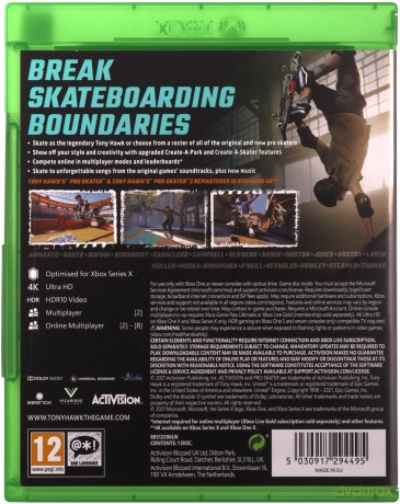 Tony Hawk's Pro Skater 1+2 [GRA XBOX SERIES X]