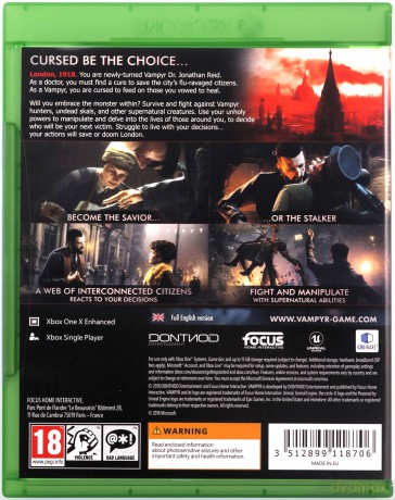 Vampyr [GRA XBOX ONE]
