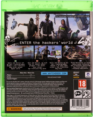 Watch Dogs 2 (Nordic) [GRA XBOX ONE]