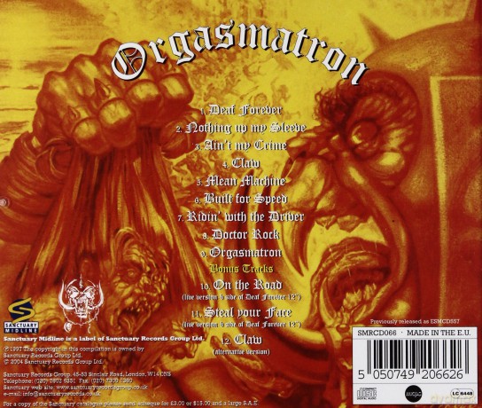 Motorhead: Orgasmatron [CD]