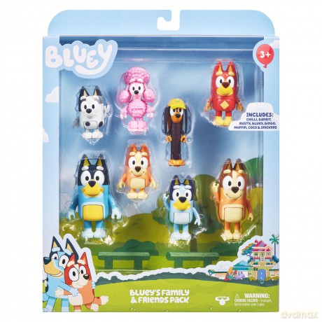 Bluey - 8 Figures Multipack - S3 (90128) [FIGURKA]