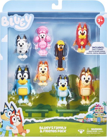 Bluey - 8 Figures Multipack - S3 (90128) [FIGURKA]