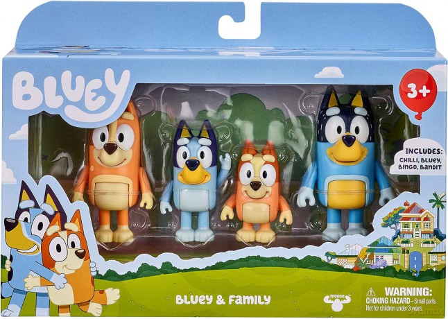 Bluey - Figure 4-pack - Family Pack (90077) [FIGURKA]