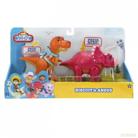 DINO RANCH - DELUXE DINO PK BISCUIT AND ANGUS - (DNR0008) [FIGURKA]
