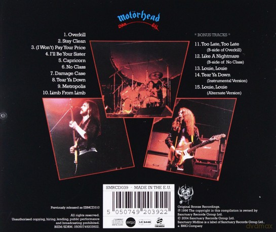 Motorhead: Overkill (Bonus Track) [CD]