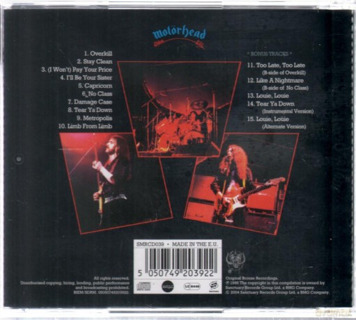 Motorhead: Overkill (Bonus Track) [CD]