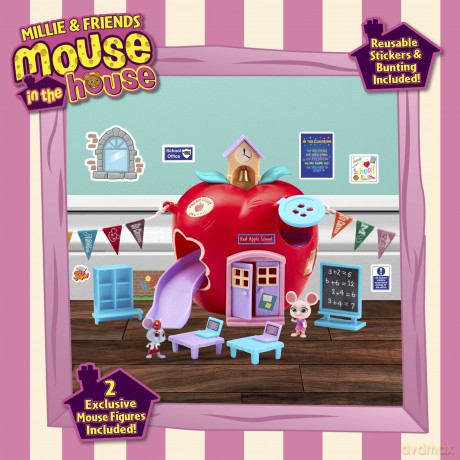 MOUSE IN THE HOUSE - THE RED APPLE SCHOOL PLAYSET (07393) [FIGURKA]