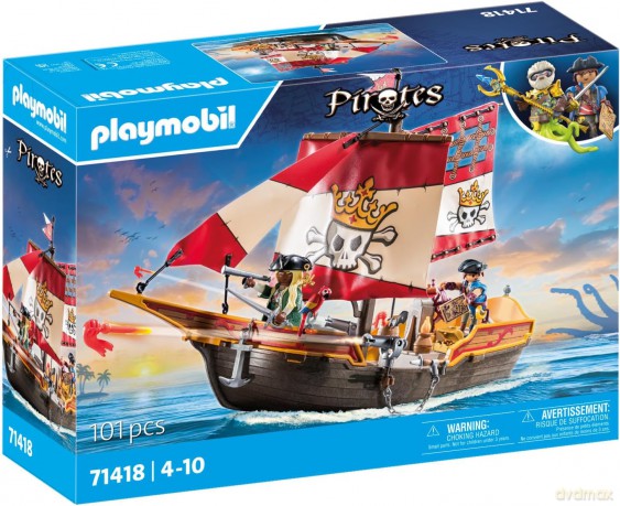 Playmobil - Pirate Ship (71418) [FIGURKA]