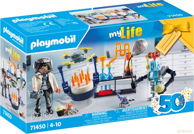 Playmobil - Naukowiec z robotami (71450) [FIGURKA]