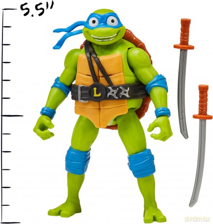Turtles Mutant Mayhem - Power Sounds 14cm - Leonardo [FIGURKA]