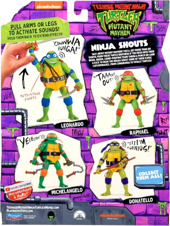 Turtles Mutant Mayhem - Power Sounds 14cm - Leonardo [FIGURKA]