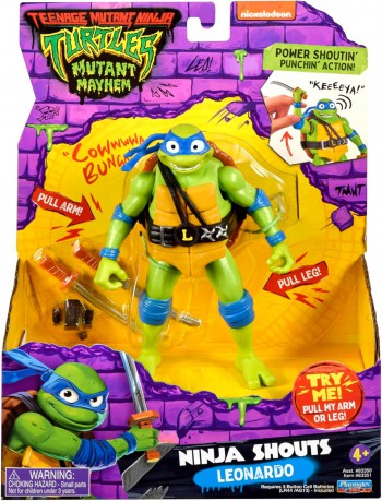 Turtles Mutant Mayhem - Power Sounds 14cm - Leonardo [FIGURKA]