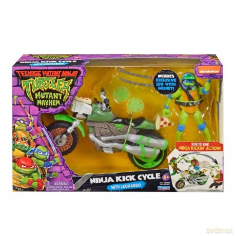 Turtles Mutant Mayhem - Vehicle with Figur - Leonardo [FIGURKA]