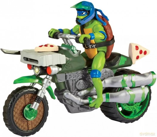 Turtles Mutant Mayhem - Vehicle with Figur - Leonardo [FIGURKA]