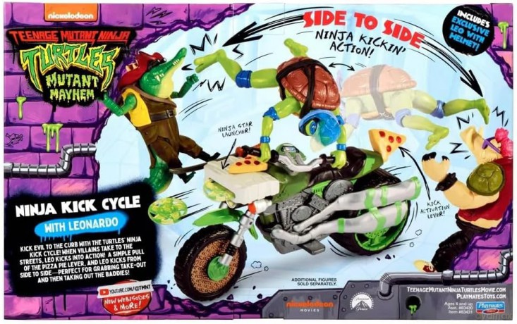 Turtles Mutant Mayhem - Vehicle with Figur - Leonardo [FIGURKA]