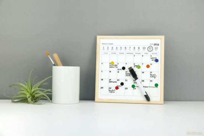 Mini White Board Calendar (MH76-S)